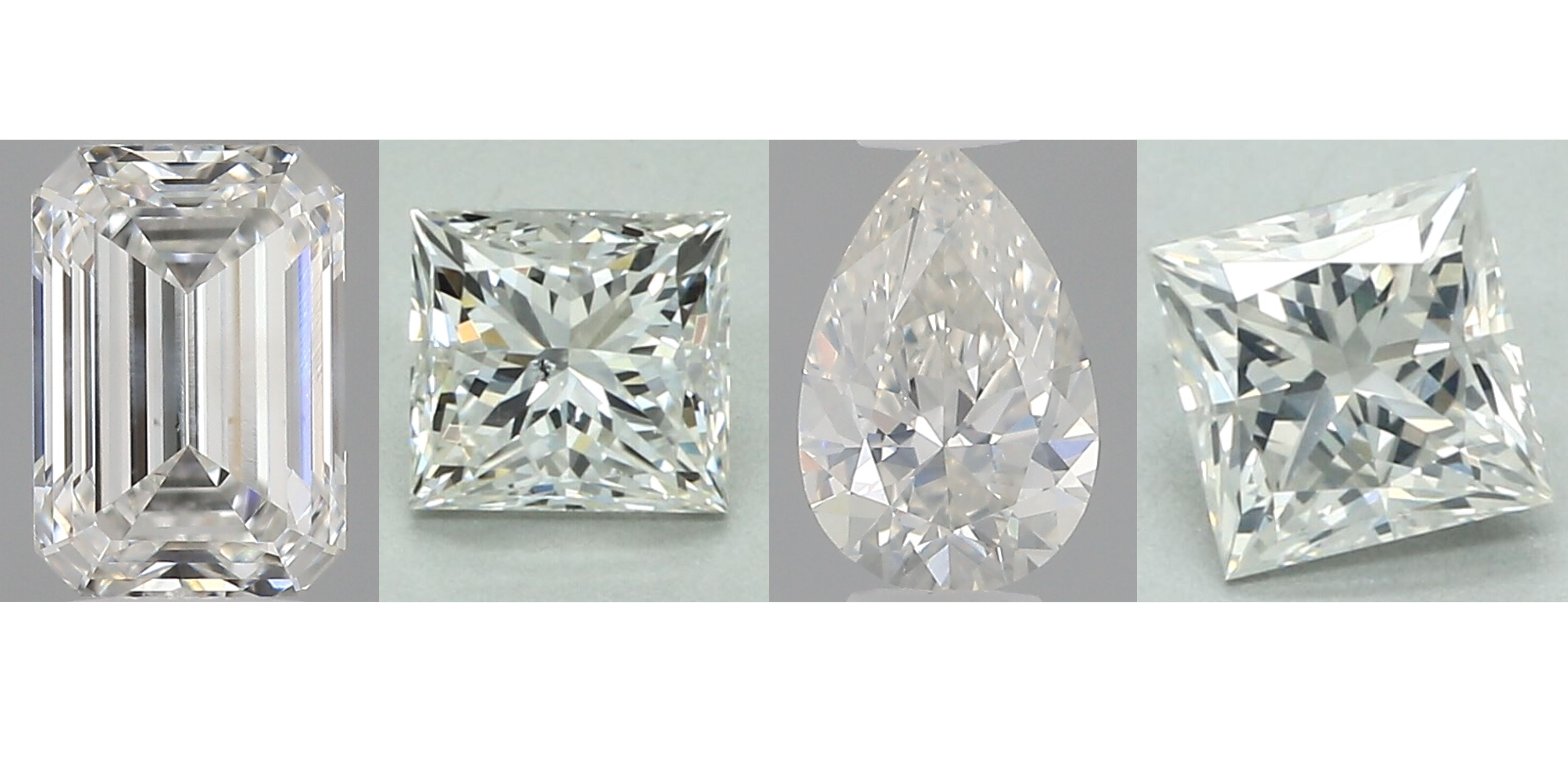 Choix du diamant par rapport aux photos, coussin, marquise, émeraude et princesse 